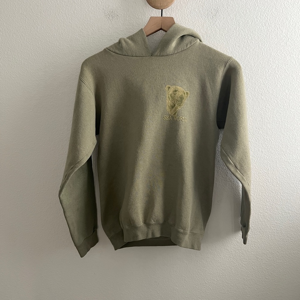 Vintage Sea World Polar Bear Kids Hoodie